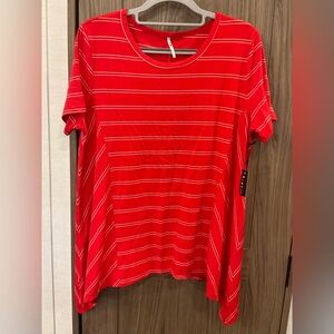 3rd + Malt NWT Womens Short Sleeve Round Neck Blouse Size XL